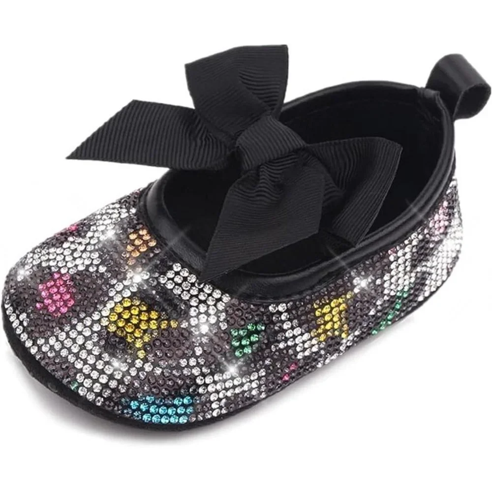 NWT Cute Sparkling Bling Swarovski Rhinestone Baby Girl Princess Shoes +…